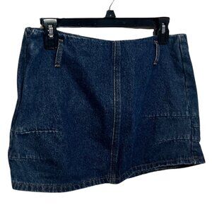 Cider Dark Blue Denim Skirt, Y2K Chic, Tight & Flattering Fit, Vintage Style, M